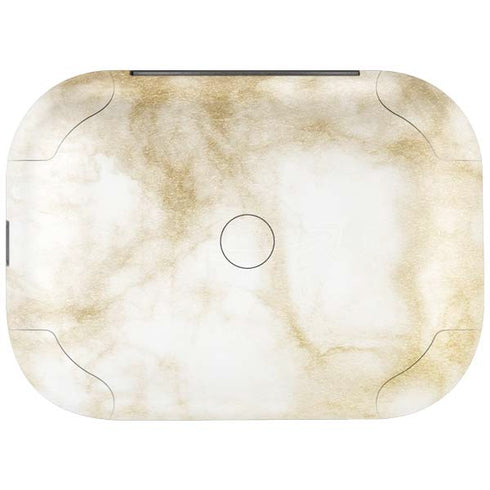 Gold and White Marble Amazon Echo Buds Skin