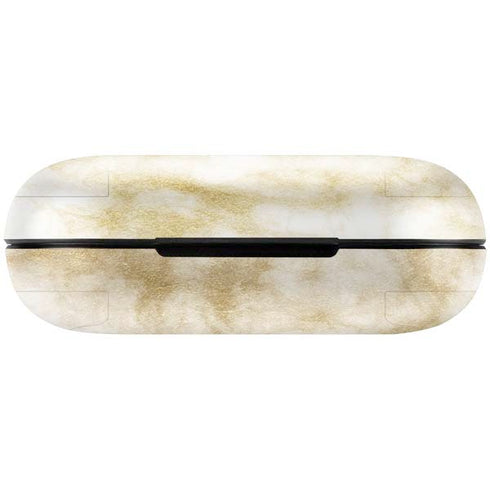 Gold and White Marble Amazon Echo Buds Skin