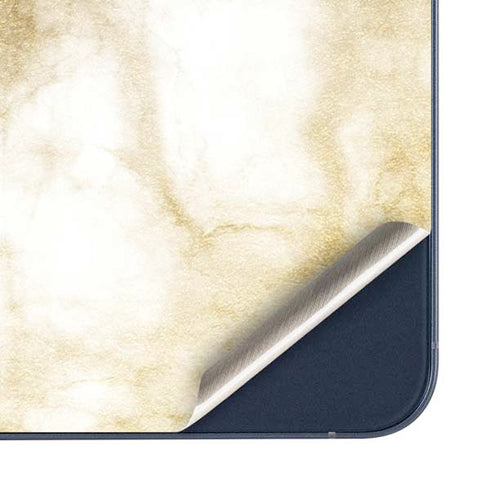Gold and White Marble Galaxy A36 5G Skin