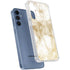 Gold and White Marble Galaxy A55 5G Clear Case
