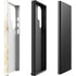 Gold and White Marble Galaxy S23 Ultra Pro Case