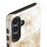 Gold and White Marble Galaxy S25 Plus Impact Case