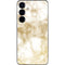 Gold and White Marble Galaxy S25 Plus Skin