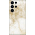 Gold and White Marble Galaxy S25 Ultra Skin