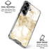 Gold and White Marble Galaxy S26 Clear Case