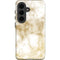 Gold and White Marble Galaxy S26 Impact Case