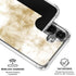 Gold and White Marble Galaxy S26 Plus Clear Case