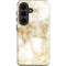Gold and White Marble Galaxy S26 Plus Impact Case