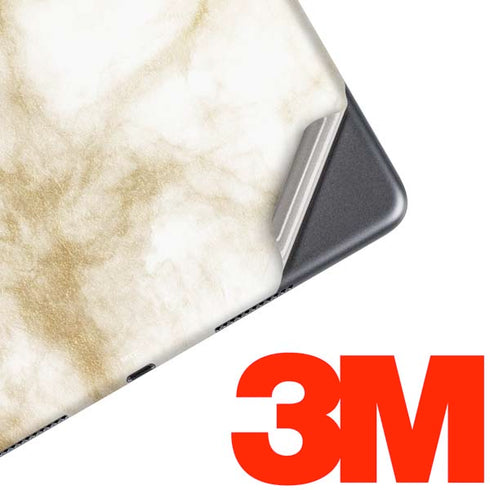 Gold and White Marble iPad Skins