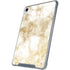 Gold and White Marble iPad 11th Gen (2025) Clear Case