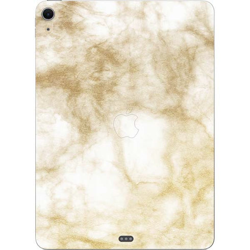 Gold and White Marble Apple iPad Air Skin