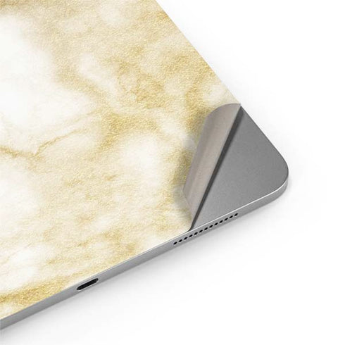 Gold and White Marble Apple iPad Air Skin