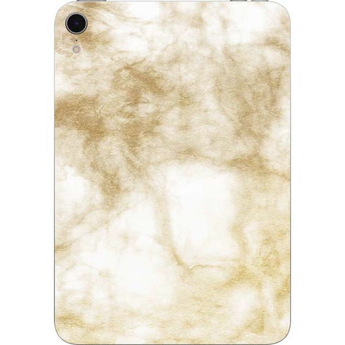 Gold and White Marble Apple iPad Mini Skin