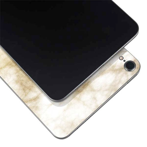 Gold and White Marble Apple iPad Mini Skin