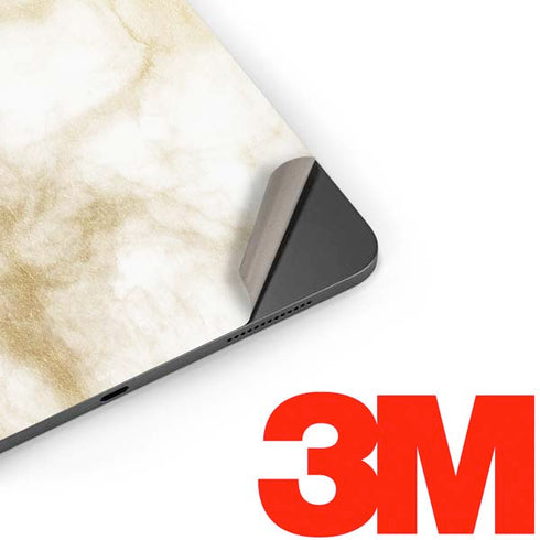 Gold and White Marble Apple iPad Pro Skin