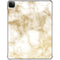 Gold and White Marble iPad Pro 11in (2024) Clear Case