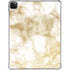Gold and White Marble iPad Pro 11in (2024) Clear Case