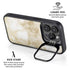 Gold and White Marble iPhone 14 Pro Max Kickstand Case