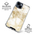 Gold and White Marble iPhone 15 Clear Case