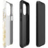 Gold and White Marble iPhone 15 Pro Impact Case
