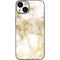 Gold and White Marble iPhone 15 Skin