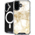 Gold and White Marble iPhone 16 MagSafe Case