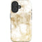 Gold and White Marble iPhone 16 Magsafe Impact Case