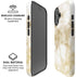 Gold and White Marble iPhone 16 Magsafe Impact Case