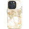 Gold and White Marble iPhone 16 Pro Impact Case