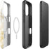 Gold and White Marble iPhone 16 Pro Magsafe Impact Case