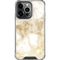 Gold and White Marble iPhone 16 Pro Max Clear Case