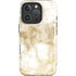 Gold and White Marble iPhone 16 Pro Max Magsafe Impact Case