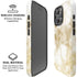 Gold and White Marble iPhone 16 Pro Max Magsafe Impact Case