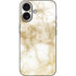 Gold and White Marble iPhone 16 Skin