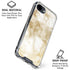 Gold and White Marble iPhone 16e Clear Case