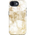 Gold and White Marble iPhone 16e Impact Case