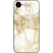 Gold and White Marble iPhone 16e Skin