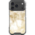 Gold and White Marble iPhone 18 Pro Clear Case