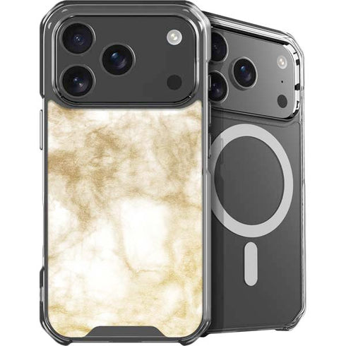 Gold and White Marble iPhone 18 Pro MagSafe Case