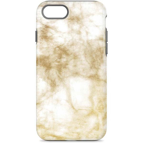Gold and White Marble iPhone Cases