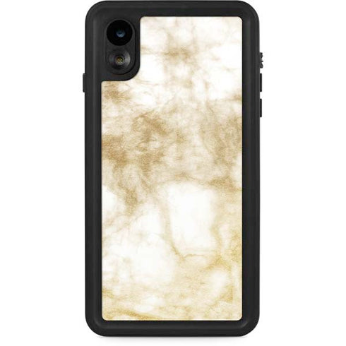 Gold and White Marble iPhone Cases