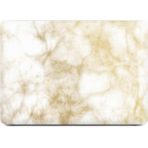 Gold and White Marble Apple MacBook Air Skin