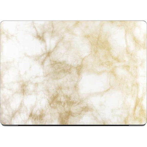 Gold and White Marble Apple MacBook Pro 14-inch Skin