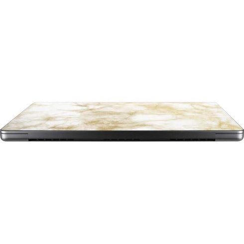 Gold and White Marble Apple MacBook Pro 14-inch Skin