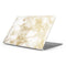 Gold and White Marble Apple MacBook Pro 16-inch Skin