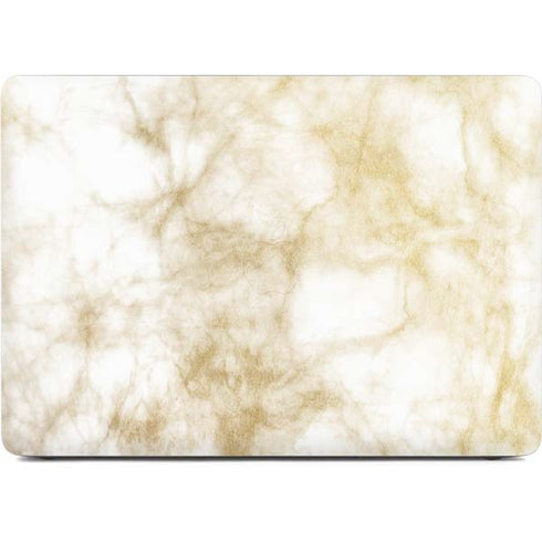 Gold and White Marble Apple MacBook Pro 16-inch Skin