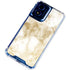 Gold and White Marble Moto G Play 4G (2024) Clear Case