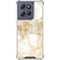 Gold and White Marble Moto G Power 5G (2025) Clear Case