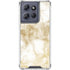 Gold and White Marble Moto G Power 5G (2025) Clear Case
