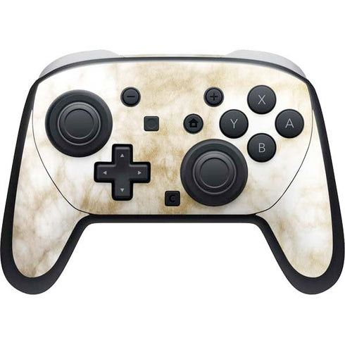 Gold and White Marble Nintendo Skins
